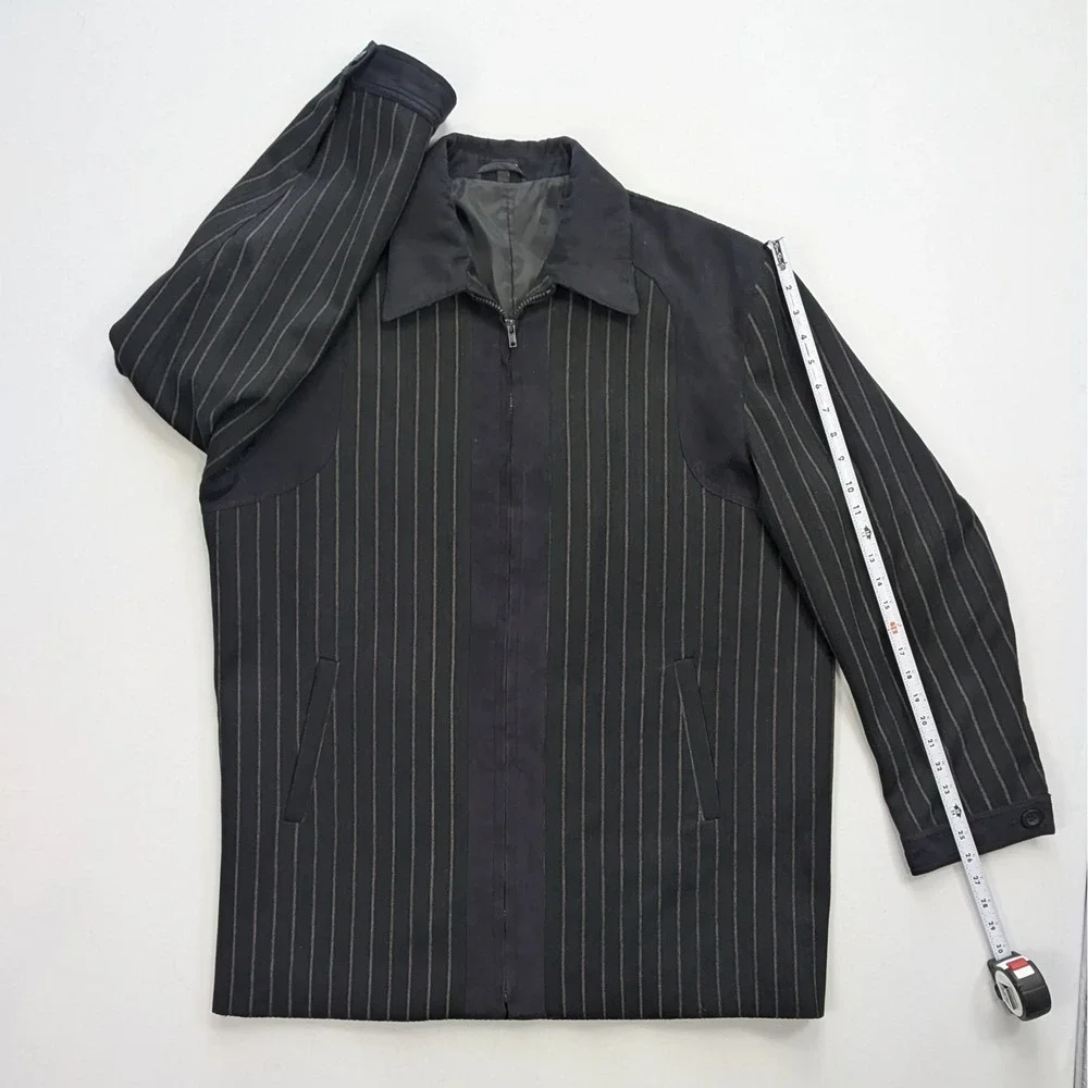 Pronti Collection by Phita Men's XXL Pinstripe Zip Jacket Lined - Picture 9 of 14